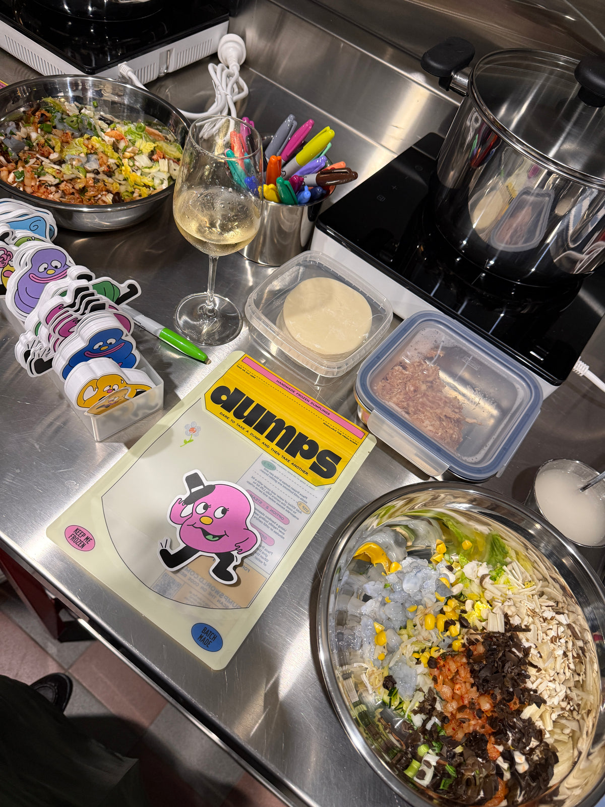 dumplings workshop design your own take-home pouch build your own dumpling mix