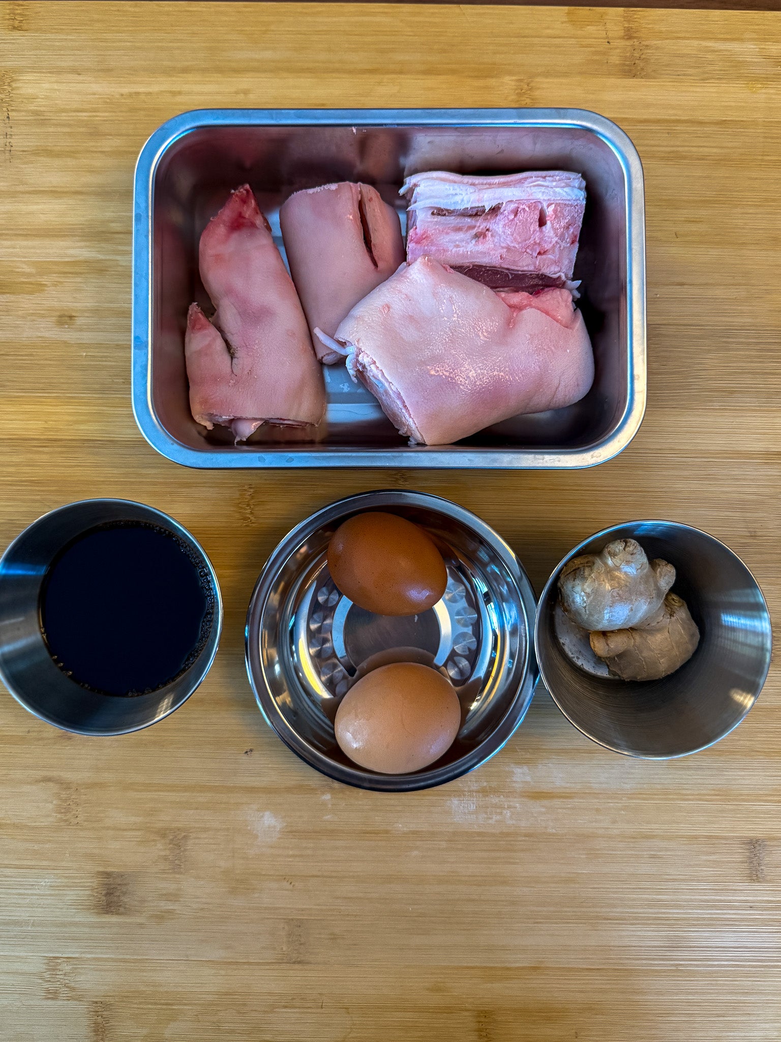 vinegar pork trotters & eggs nourishing post partum ingredients