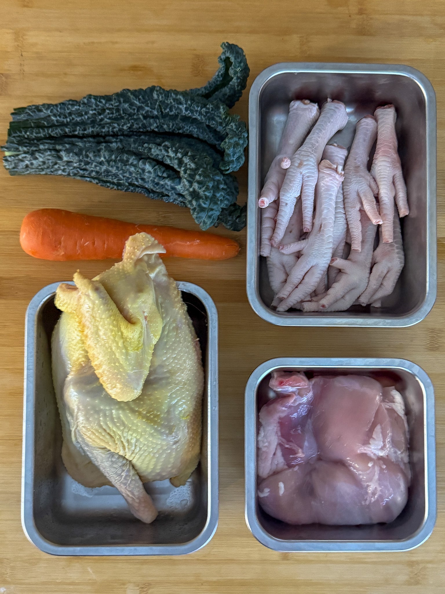 Chicken & greens brothy rice nourishing post partum ingredients