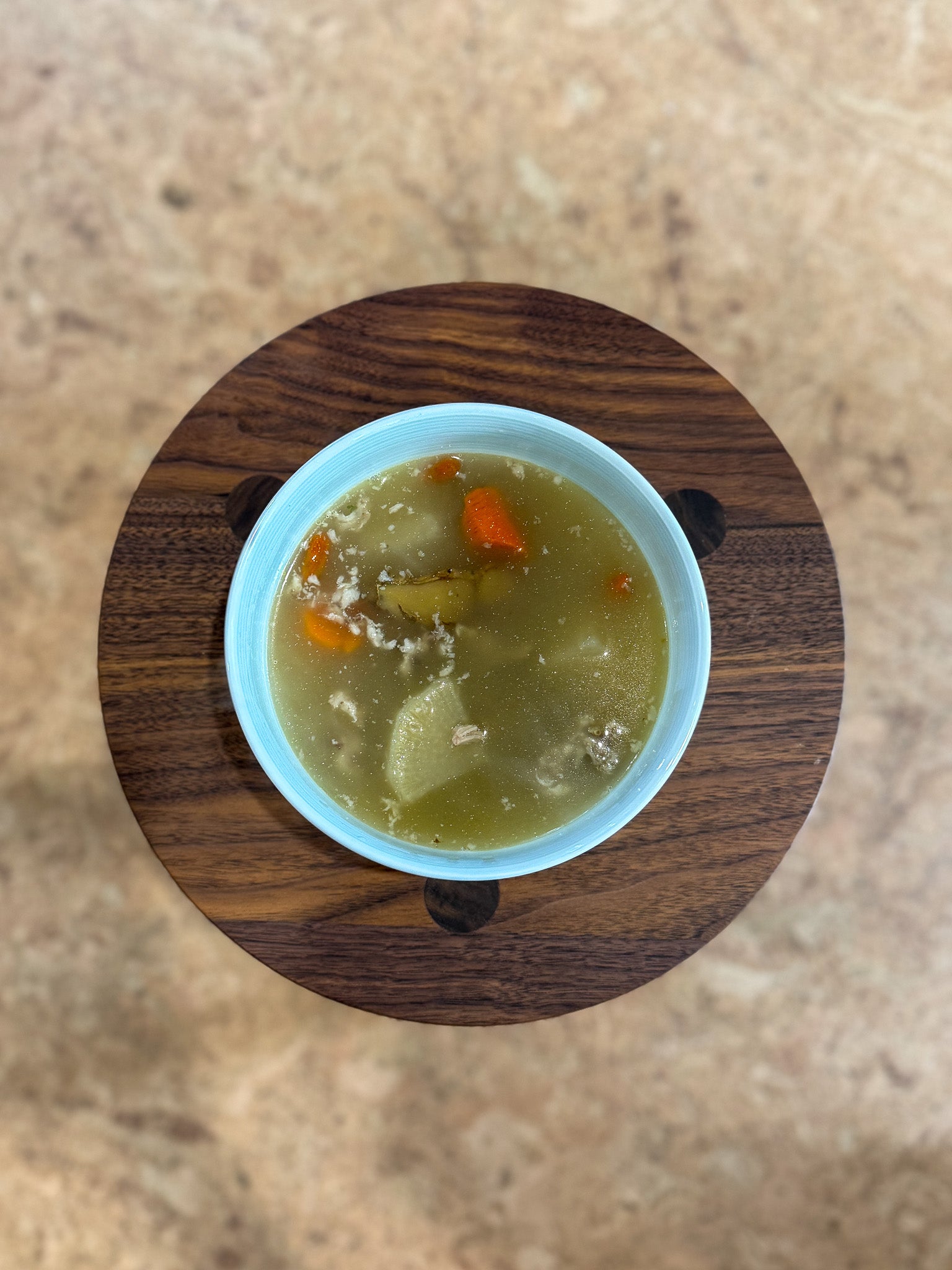 Pork, carrot & raddish soup nourishing post partum