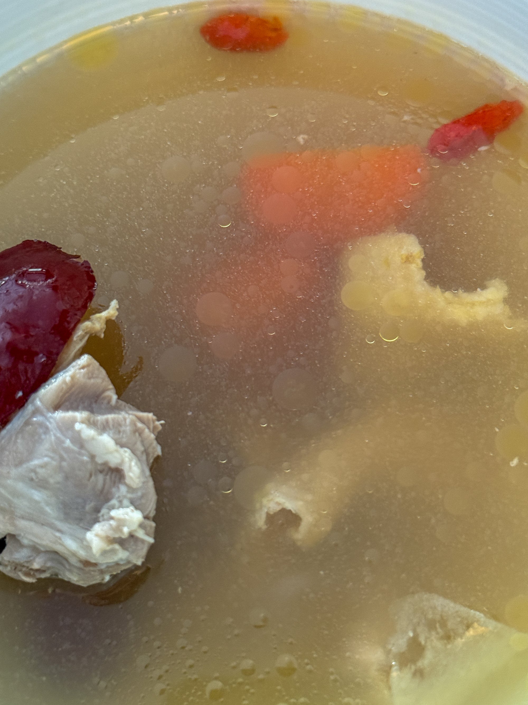 chicken, ginger & jujube soup nourishing post partum