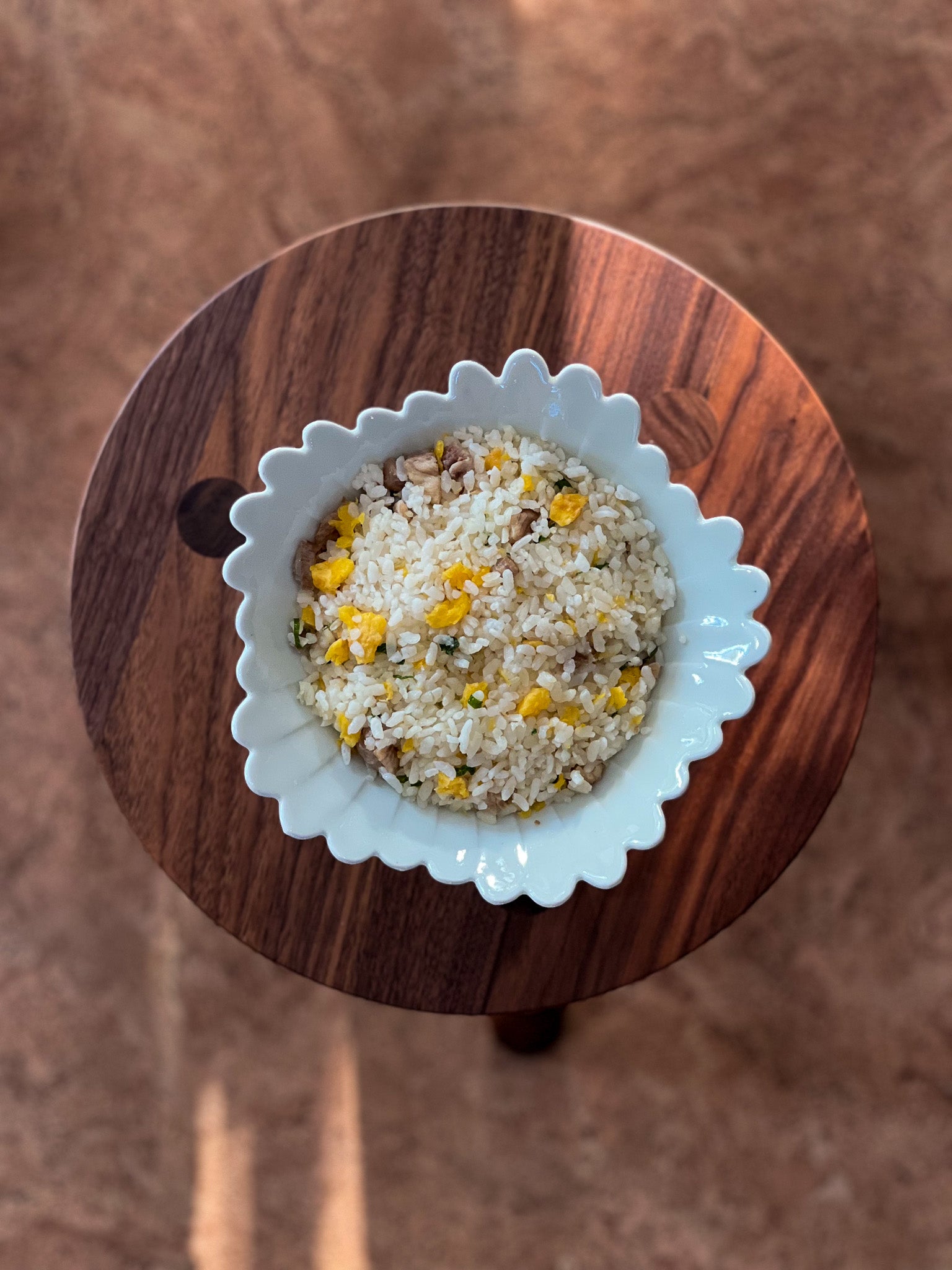 ginger chicken egg fried rice nourishing post partum